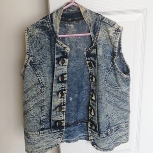 [Offbranded] half sleeve Jean jacket
